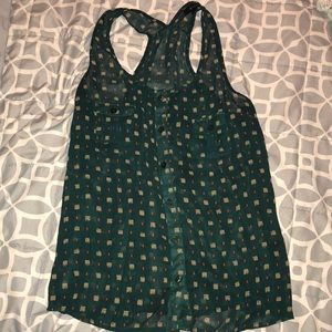Dark Green Blouse